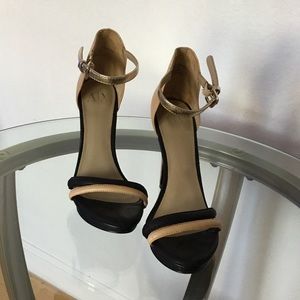 Armani Exchange Tan and Black High Heels size 6.5